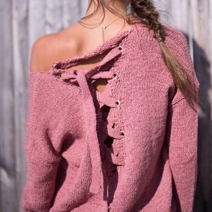 Salmon color Elan Sweater